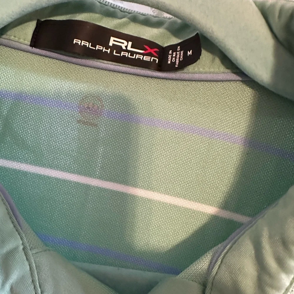 Ralph Lauren Mint Green Striped Polo Shirt